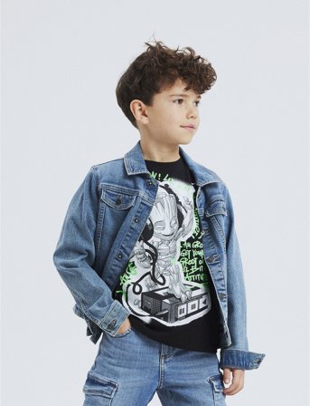 name it Nkmjack Dnm Jacket 2722-Io Noos - Blue - 92