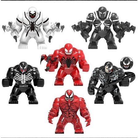 6-pack Venom Legends Series Actionfigur Byggset Samlarfigurer Venom Staty Leksak Actionfigurer Leksaksdekoration