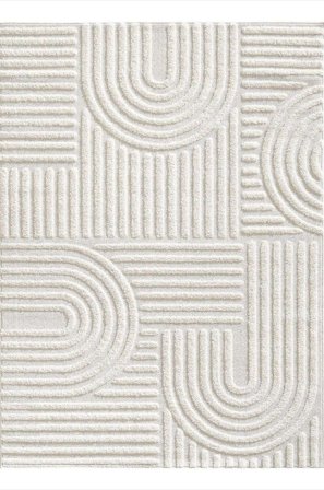 Hanah Home - Tæppe-Fred - Hvid - Fladvævede tæpper - 160X230 - Fra Homeroom