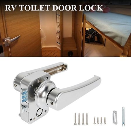 Rv Toilet Door Lock Bathroom Door Lock Caravan Boat Latch Handle Lock Rv Accessories