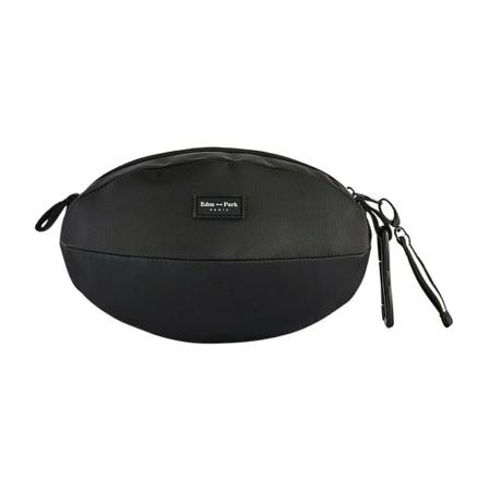 Eden Park, Oval Nylon Print Toiletry Bag Czarny, Kobieta, Rozmiar: ONE Size