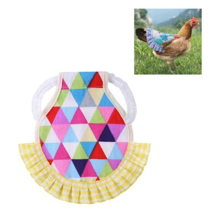 (Farge 2)Hønsesadel Ryggbeskytter for Kyllinger Kjæledyrvest Kyllingklær Fjærkre Hønse Sadel Forkle P