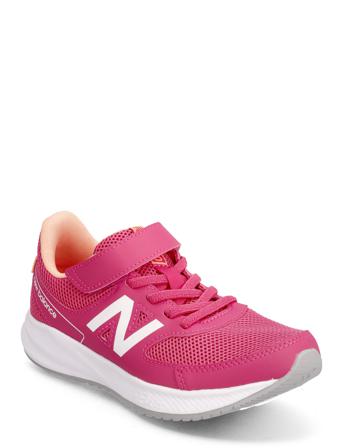 570V3 Bungee Lace With Hook And Loop Top Strap Shoes Sports Shoes Running/training Shoes Rosa New Balance