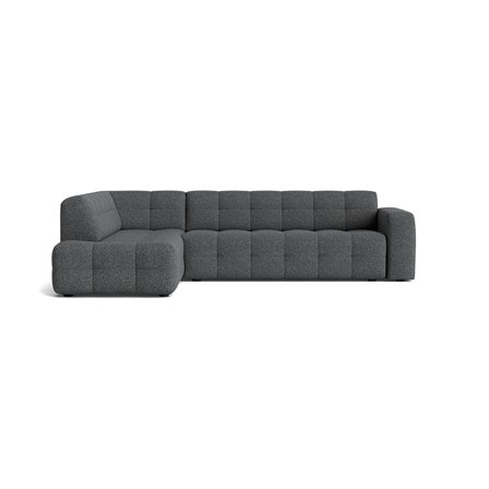 Paris hjørnesofa, venstrevendt - Puente Grå/Blå - 294x220x77 - Sofa, hjørnesofa