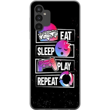 Kompatibelt Mobilskal till Samsung Samsung Galaxy A04s Äta Sova Spela