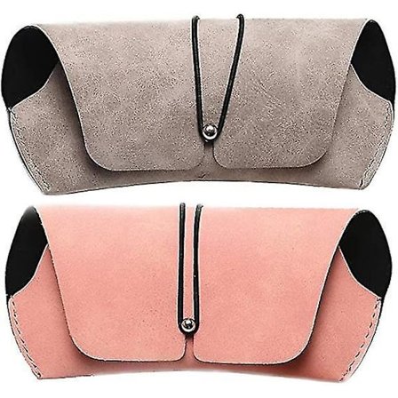 Brilleretui, Myk Bærbar PU-Lær Solbrilleetui Veske