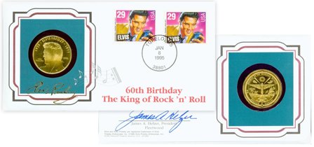 Elvis - 10 dollar møntbrev 1995