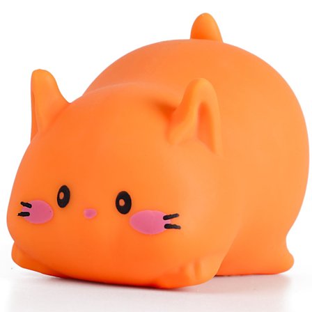 Orange Kat Stressbolde - Kawaii Dyre Squishy Legetøj til Børn Voksne, Dej Sensorisk Fidget Legetøj til Angstlindring, Påske Fødselsdag