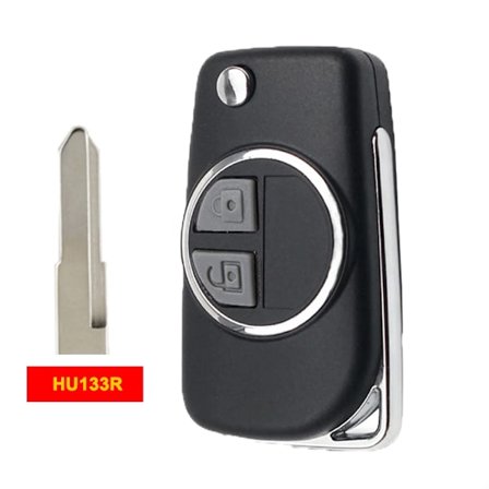 Modificeret fjernbetjeningsbilnøglehus til Suzuki Swift Grand SX4 Vitara Alto Ignis Liana Jimny Splash Agila Samurai Vauxhall Uskåret blad