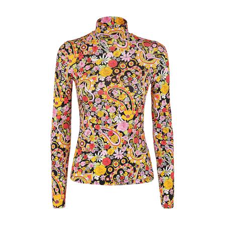 La DoubleJ, Skinny Jersey Turtleneck Zwart, Dames, Maat:S