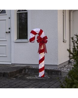 Star Trading Utomhusdekoration LED CandyCane Röd - 120 cm - Jul