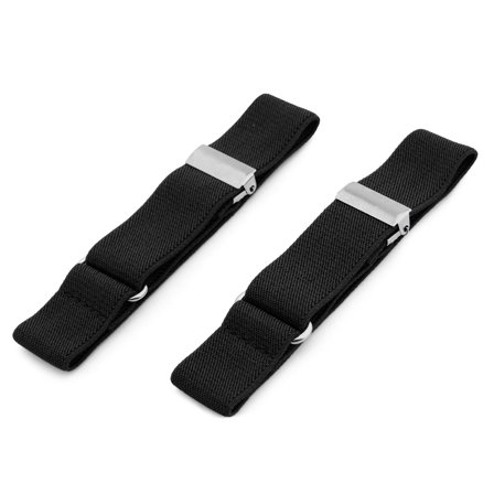 Wąskie czarne opaski do koszuli dla mężczyzn - Opaski do koszul