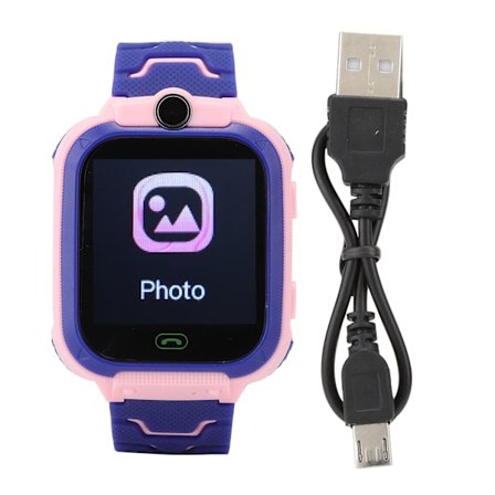 Smartwatch Multifunktionell Digital Armbandsur för Barn IOS/AndroidQ12 Rosa