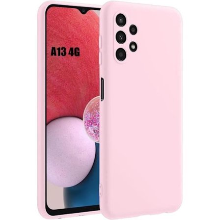 Coque - BOOLING - til Samsung Galaxy A13 4G - Silikonevæske - Stødabsorberende - Slank - Lys Rosa