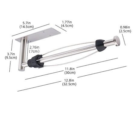 Papirhåndkleholder Rulledispenser SØLV