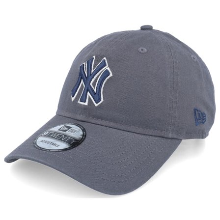 New Era - Gris unconstructed Gorra - New York Yankees MLB Core Classic 9TWENTY Grey Dad Cap @ Hatstore