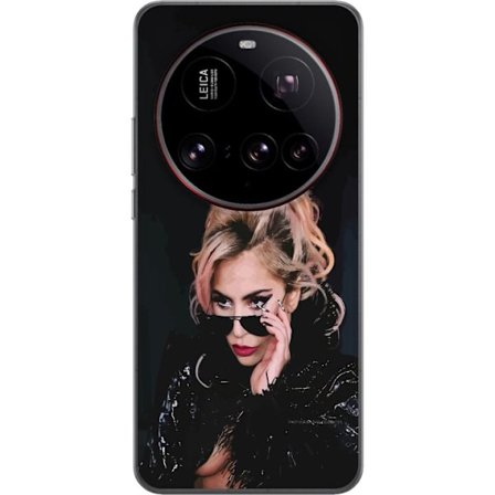 Kompatibelt Mobildeksel til Xiaomi 15 Ultra Lady Gaga portrett med solbriller og dramatisk sminke i mørk glamorøs stil