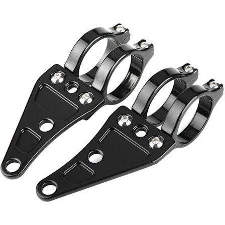 2 stk. Motorcykel Forlygte Monteringsbeslag Justerbar Forlygte Klemmer Holder Til 38-41mm/1.5-1.6in Diameter Gaffelrør