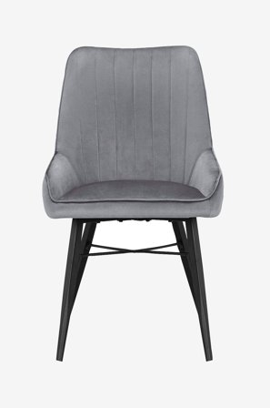 Loft24 - Spisestol Akita, 2 stk. - Grå - Stoler - Fra Homeroom