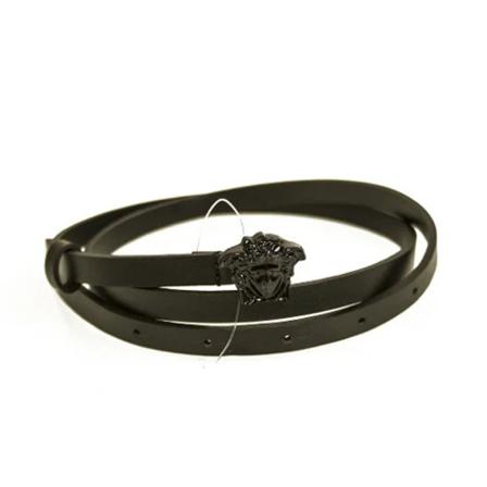 Versace Pre-owned, Pre-owned Leather belts Zwart, Dames, Maat:ONE Size