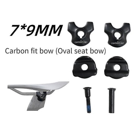 Pyörän Satulaputken Kiinnitys Hiilikuitu Satulan Kiinnikkeille Adapteri 7x9mm Polkupyörän Satulaputken Putki Soikea / Pyöreä Kiinnikkeet 