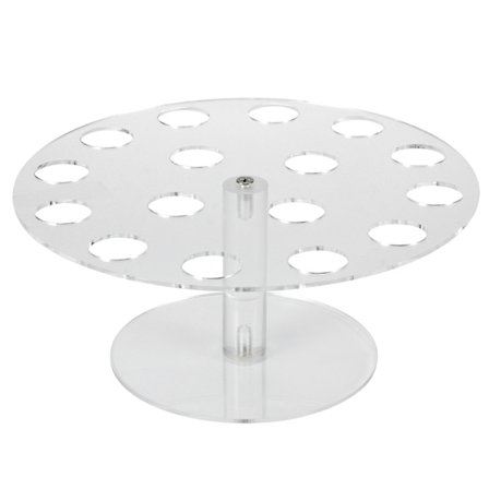 Akryl Ispindholder Stand - 16 Huller, Klar, Perfekt til Hjemmet, Køkkenet og Fester