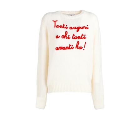 Saint Barth, Round-neck Knitwear Beige, Dames, Maat:S