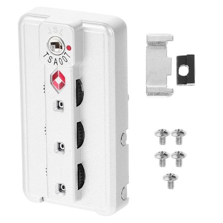 Litet tullkodlås Praktiskt lösenordslås för väskor och resväskor (Silver)