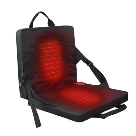 Oppvarmet sittepute trådløs oppladbar stadion sittepute med ryggstøtte 131f USB batteri oppvarmet bleacher sittepute bærbar utendørs varme pa