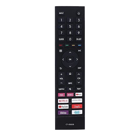 Fjärrkontrollersättning Ct-95038 för Smart TV-tillbehör