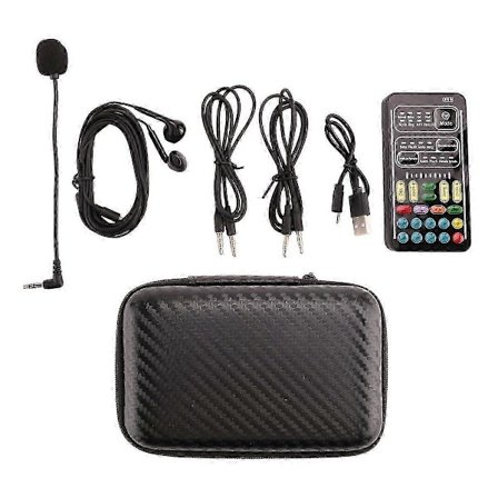 Röstförvrängare Handhållen Mikrofon med Ljud Multifunktionella Effektmaskin för Telefon//Switch (i9)