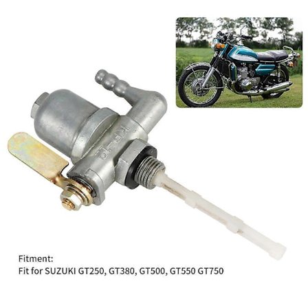 44MM Manuel Benzinhane Benzinventil Passer til SUZUKI GT250 GT380 GT500 GT550 GT750