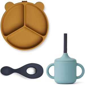 Liewood Sea Blue Multi Mix Lance Dinner Set One Size - Tableware - One size - Blue - Mädchen