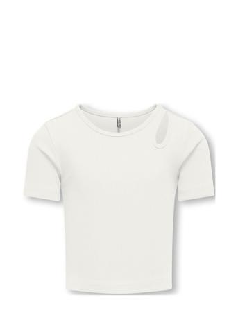 Kognessa S/S Cut Out Top Box Jrs Noos White Kids Only