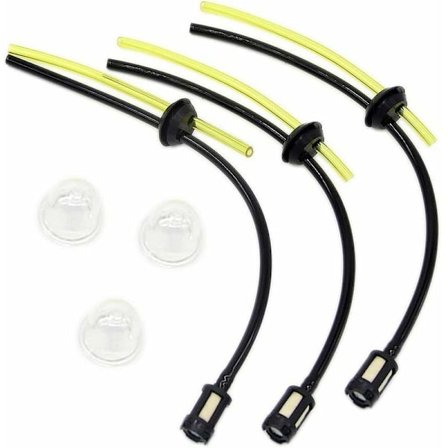 Universellt bränslefilter kit med bränsleledningskoppling för trimmer, gräsklippare, röjsåg, häcksax
