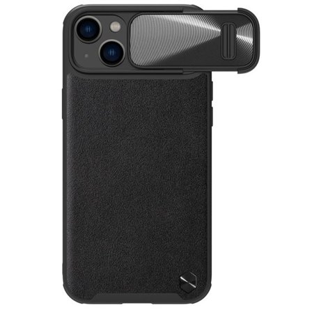 Nillkin CamShield Leather S Case iPhone 14 deksel med kameradeksel svart