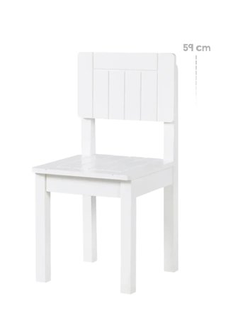 ROBA Wooden Children's Chair - White - ONE SIZE