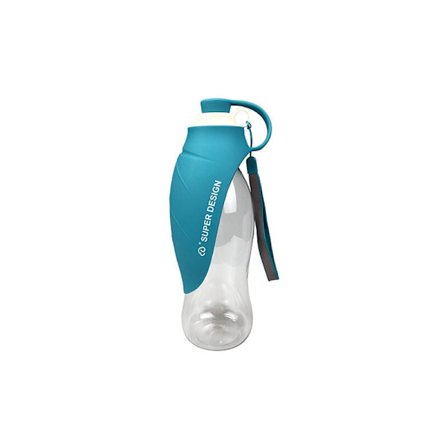 Hund Vattenflaska Resa Silikon Bärbar Hund Vattenflaska Resa (blå)