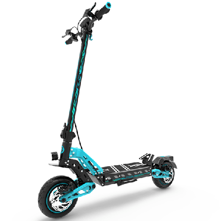 DriveTron DT10 48V 15.6Ah Elscooter - 50 km/h, 50 km räckvidd, 1000W motor, NFC-start, dubbelt fjädringssystem