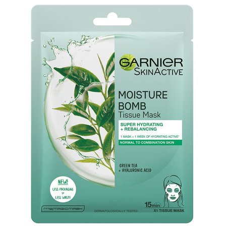 Garnier Skin Active Moisture Bomb Tissue-Mask, Combination Skin 1 stk., Skincare, Masker, Sheet Masker
