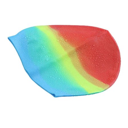 Blandade Färger 6 Bekväma Halksäkra Silikonbadmössor för att Hålla Håret Torrt Simma Z18