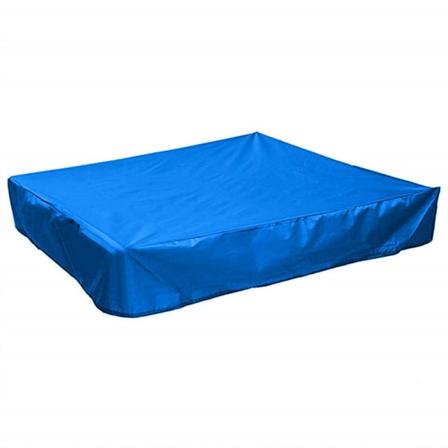 Cover, fyrkantigt cover för sand och leksaker borta från damm och regn, sandlådetak med dragsko, sandlådas cover