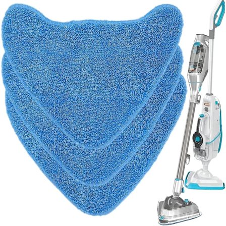 Mikrokuituhöyrymopin Päällysteet Vax Höyrypuhdistajalle, S86-sf-cc, S85-cm, S86-sf-c, S84-w7-p, S7 Ja Muille, 3 Pakkausta (3 Pakkausta Sininen)