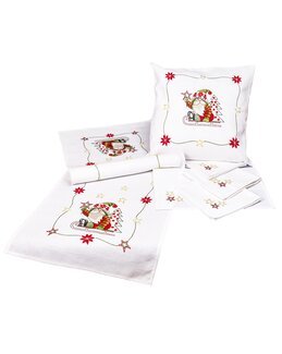 Broderikit Julenisse - Løber - Weberei Hofer KG