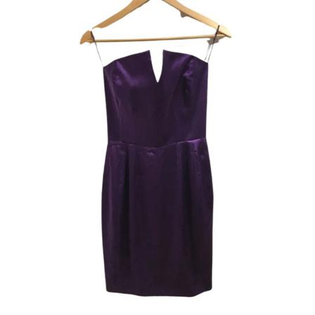 Saint Laurent Vintage Pre-owned Silk Kjole Lilla, Dame