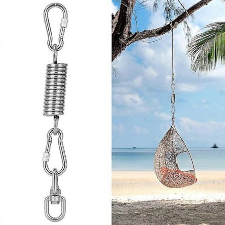 3 Pakk Hengekøye Fjærkrok, 304 Rustfritt Stål Fjær for Hengestol, Tilbehør