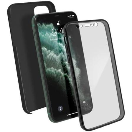 Cover iPhone 11 Pro Max Beskyttelse Hård Fuld Front Blød sort Svart