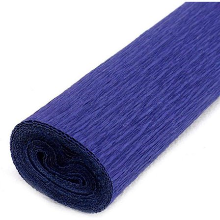 Krepppapir Farvet papir Buket Gaveindpakningspapir til blomsterhandlere Buketter DIY Indpakning 50*250cm Marineblå 1 stk