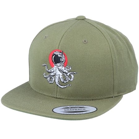 Iconic - Zelená snapback Kšiltovka - Astro Squid Olive Snapback @ Hatstore