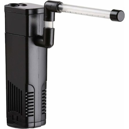 Akvarium Internt Filter med 3 ------W 200L/H Vannpumpe, Internt Filter for Ferskvannsakvarium opptil 40L